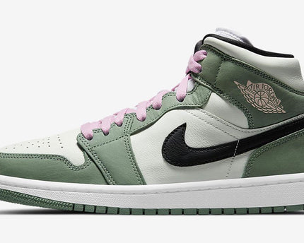Men's Air Jordan 1 Mid 'Dutch Green' Shoes