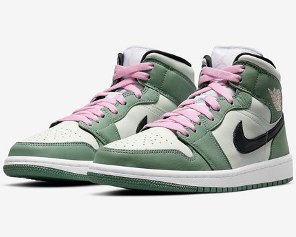 Men's Air Jordan 1 Mid 'Dutch Green' Shoes