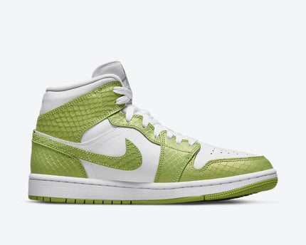Men's Air Jordan 1 Mid 'Green Python' Shoes