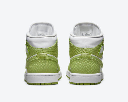 Men's Air Jordan 1 Mid 'Green Python' Shoes