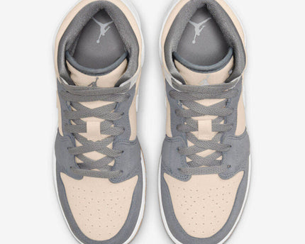 Men's Air Jordan 1 Mid 'Grey' Shoes