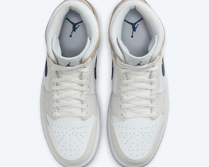 Men's Air Jordan 1 Mid 'Hairy Khaki' Shoes