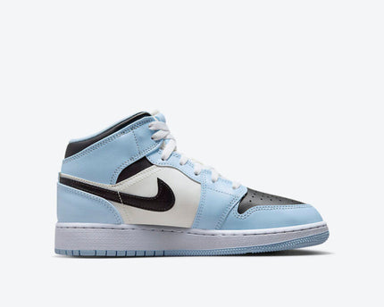 Men's Air Jordan 1 Mid 'Ice Blue' Shoes