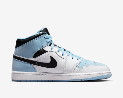 Men's Air Jordan 1 Mid 'Icy-Blue' Shoes