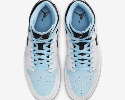 Men's Air Jordan 1 Mid 'Icy-Blue' Shoes