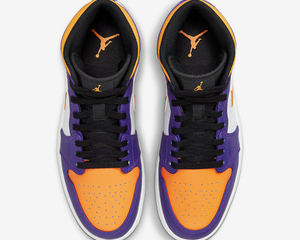 Men's Air Jordan 1 Mid 'Lakers' Shoes
