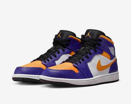 Men's Air Jordan 1 Mid 'Lakers' Shoes