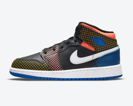 Men's Air Jordan 1 Mid 'Laser Orange' Shoes