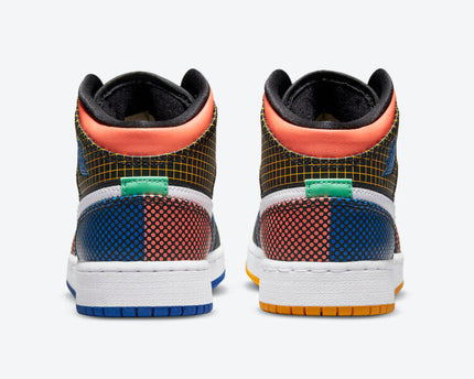 Men's Air Jordan 1 Mid 'Laser Orange' Shoes