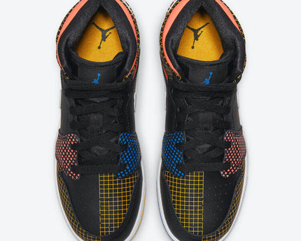 Men's Air Jordan 1 Mid 'Laser Orange' Shoes