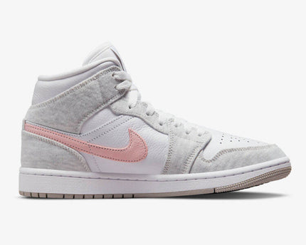 Men's Air Jordan 1 Mid 'Light Iron Ore' Shoes
