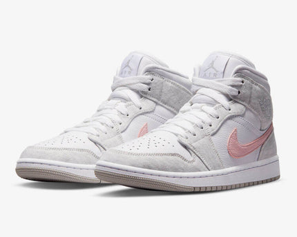 Men's Air Jordan 1 Mid 'Light Iron Ore' Shoes