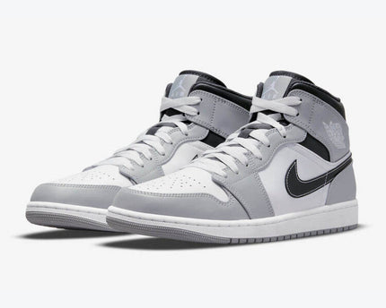 Men's Air Jordan 1 Mid 'Light Smoke Grey' Shoes
