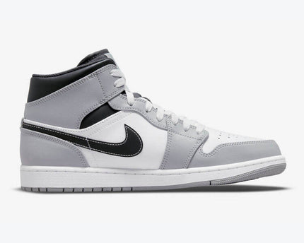 Men's Air Jordan 1 Mid 'Light Smoke Grey' Shoes