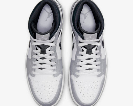 Men's Air Jordan 1 Mid 'Light Smoke Grey' Shoes
