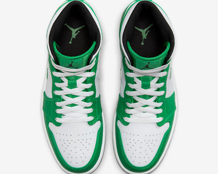 Men's Air Jordan 1 Mid 'Lucky Green' Shoes