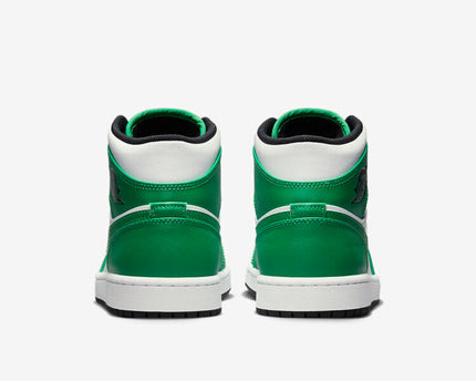 Men's Air Jordan 1 Mid 'Lucky Green' Shoes