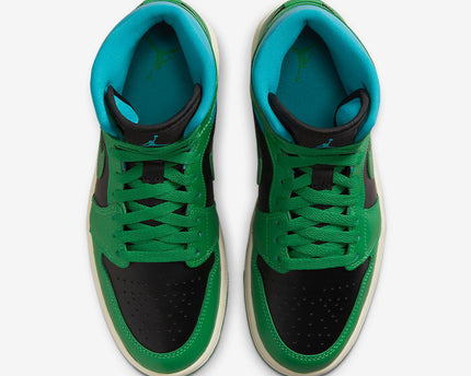 Men's Air Jordan 1 Mid 'Lucky Green' Shoes