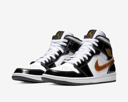 Men's Air Jordan 1 Mid 'Metallic Gold' Shoes