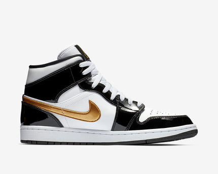 Men's Air Jordan 1 Mid 'Metallic Gold' Shoes