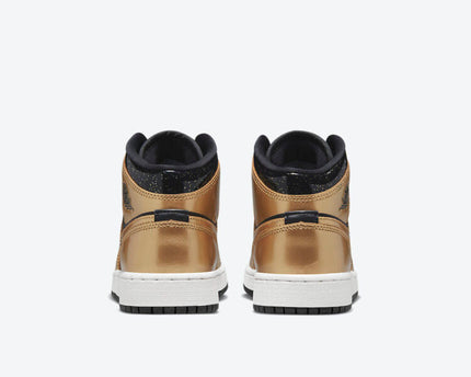 Men's Air Jordan 1 Mid 'Metallic Gold' Shoes