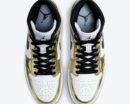 Men's Air Jordan 1 Mid 'Metallic Gold' Shoes