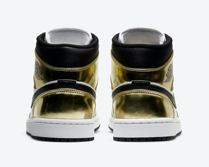 Men's Air Jordan 1 Mid 'Metallic Gold' Shoes