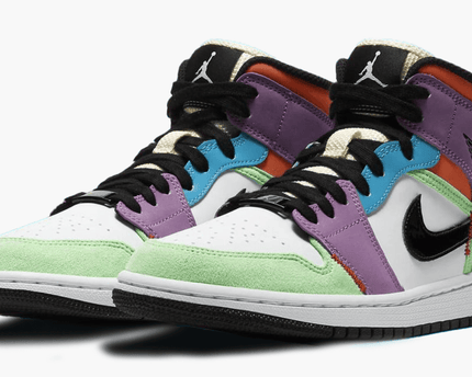Men's Air Jordan 1 Mid 'Multi-Color' Shoes