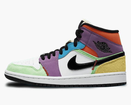 Men's Air Jordan 1 Mid 'Multi-Color' Shoes