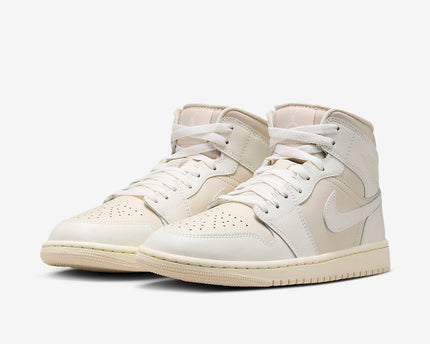 Men's Air Jordan 1 Mid 'Muslin Sail' Shoes