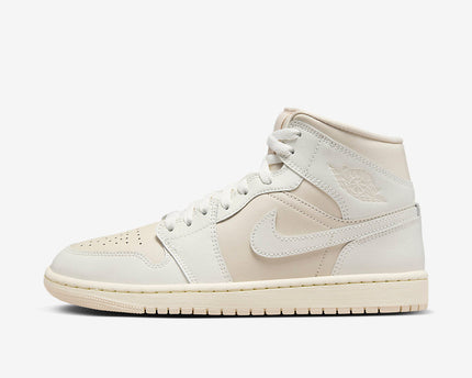 Men's Air Jordan 1 Mid 'Muslin Sail' Shoes