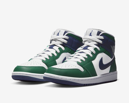 Men's Air Jordan 1 Mid 'Noble Green' Shoes