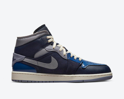 Men's Air Jordan 1 Mid 'Obsidian' Shoes