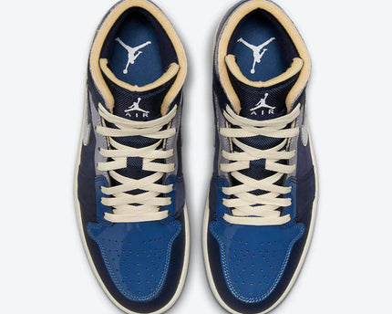 Men's Air Jordan 1 Mid 'Obsidian' Shoes