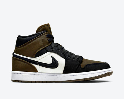Men's Air Jordan 1 Mid 'Olive Toe' Shoes