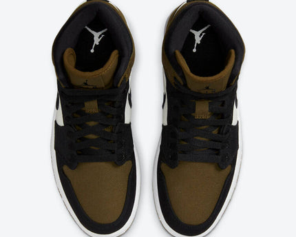 Men's Air Jordan 1 Mid 'Olive Toe' Shoes
