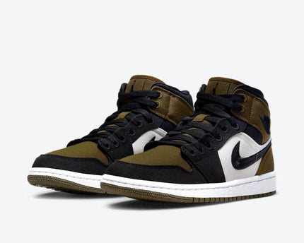 Men's Air Jordan 1 Mid 'Olive Toe' Shoes