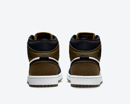 Men's Air Jordan 1 Mid 'Olive Toe' Shoes
