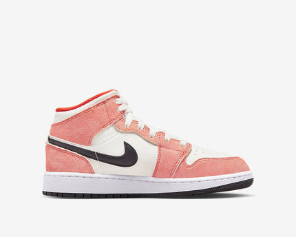 Men's Air Jordan 1 Mid 'Orange Suede' Shoes