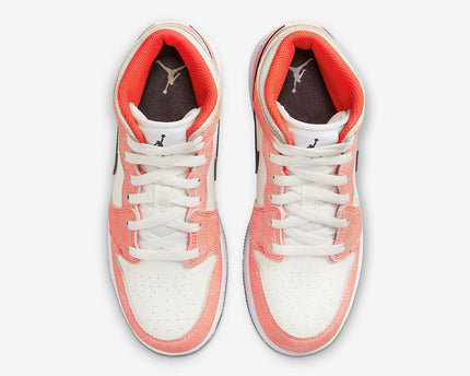 Men's Air Jordan 1 Mid 'Orange Suede' Shoes