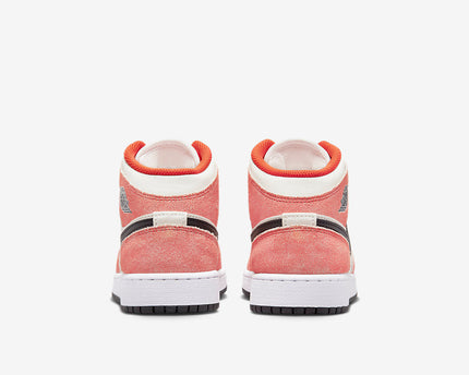 Men's Air Jordan 1 Mid 'Orange Suede' Shoes