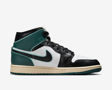 Men's Air Jordan 1 Mid 'Oxidized Green' Shoes