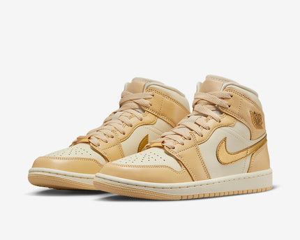 Men's Air Jordan 1 Mid 'Pale Vanilla' Shoes