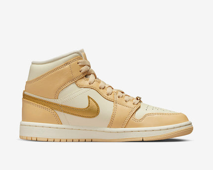 Men's Air Jordan 1 Mid 'Pale Vanilla' Shoes