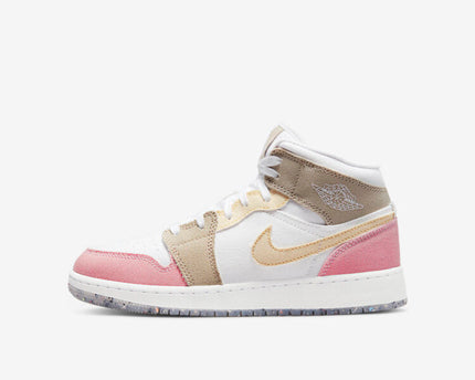 Men's Air Jordan 1 Mid 'Pastel Pink' Shoes