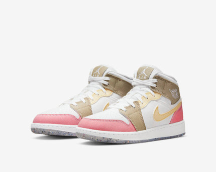 Men's Air Jordan 1 Mid 'Pastel Pink' Shoes