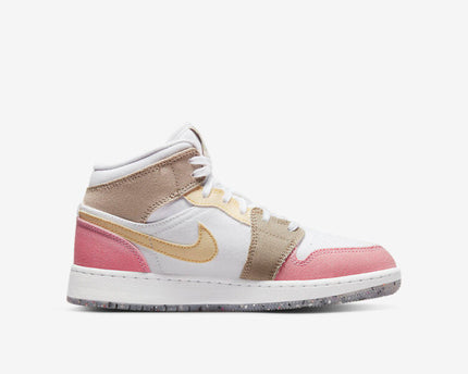 Men's Air Jordan 1 Mid 'Pastel Pink' Shoes