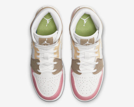 Men's Air Jordan 1 Mid 'Pastel Pink' Shoes