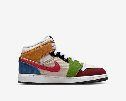 Men's Air Jordan 1 Mid 'Patchwork' Shoes