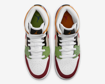 Men's Air Jordan 1 Mid 'Patchwork' Shoes
